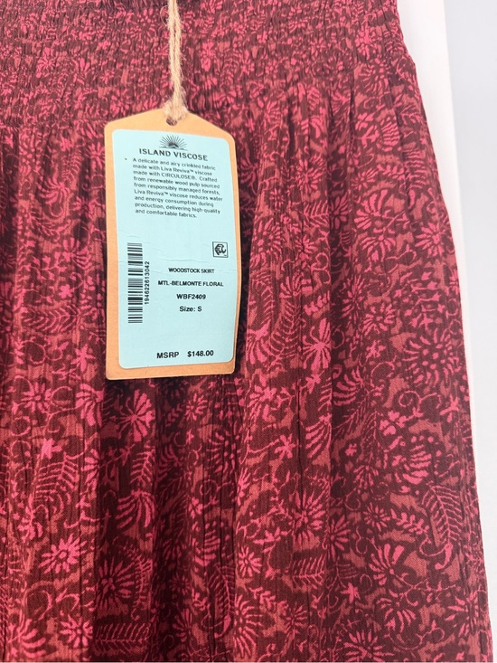 Faherty Dresses & Skirts - Faherty Red Floral Maxi Skirt—never worn!